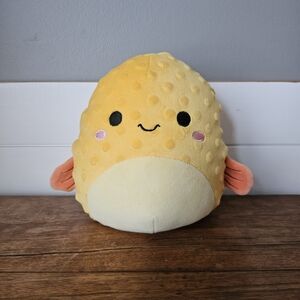 Squishmallows Yellow and Cream Fish Plush